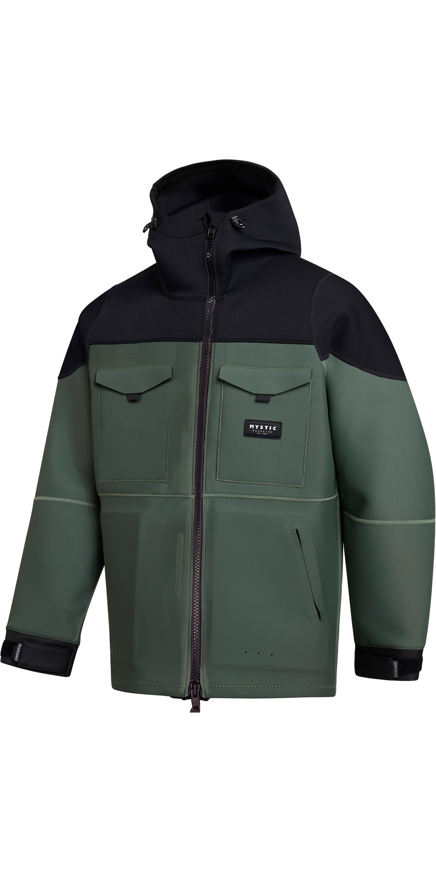 2025 Mystic Mens Vortex 3/2mm Neoprene Jacket 35017 230360 - Dark